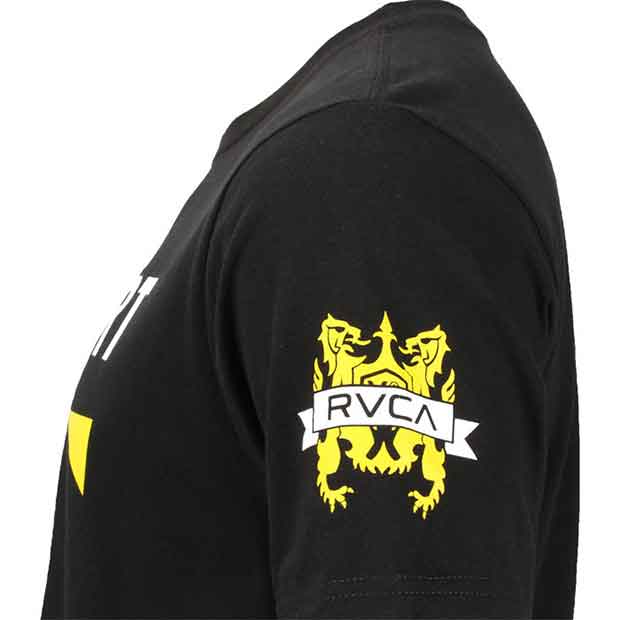 RVCA／ルーカ（ルカ）　Tシャツ　　ビクトー・ベウフォート フラッグ（黒）