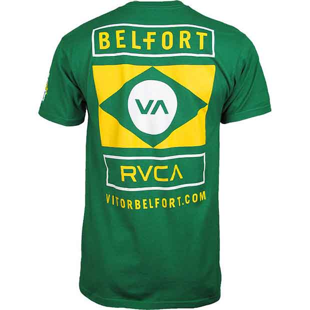 RVCA／ルーカ（ルカ）　Tシャツ　　ビクトー・ベウフォート UFC152チーム（グリーン）