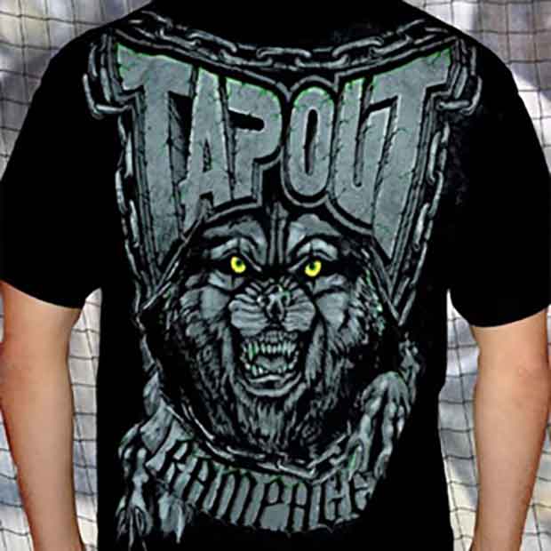 TAPOUT／タップアウト　Tシャツ　　クイントン・“ランペイジ”・ジャクソン Rampage Howling