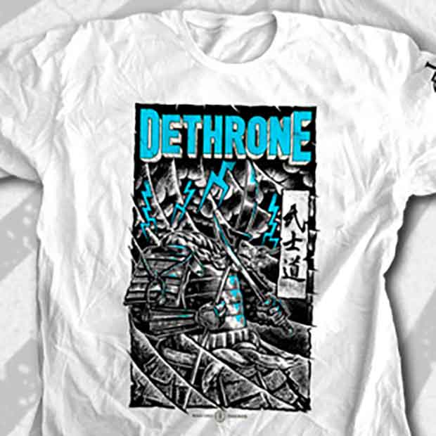 DETHRONE ROYALTY／デスローン・ロイヤルティ　Tシャツ　　ジョゼ・アルド ストーム（白）