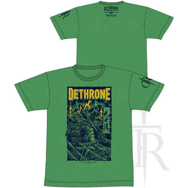 DETHRONE ROYALTY／デスローン・ロイヤルティ　Tシャツ　　ジョゼ・アルド ストーム（グリーン）