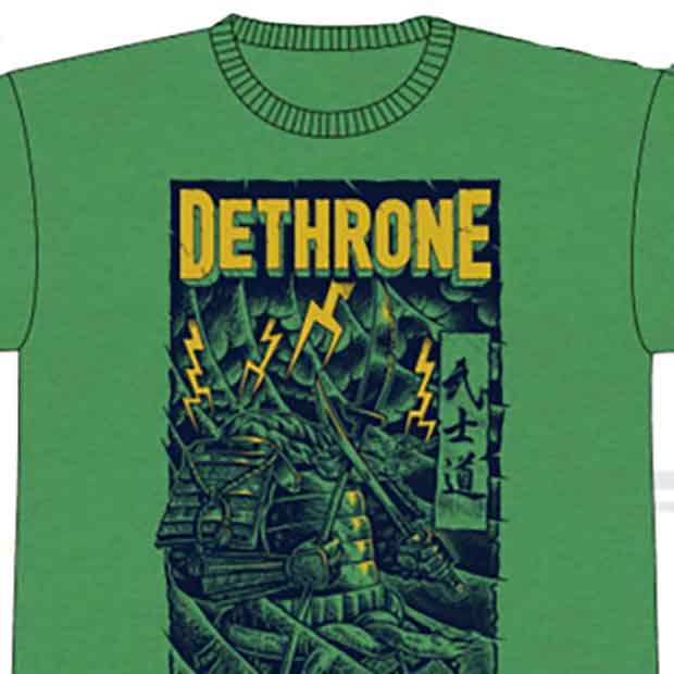 DETHRONE ROYALTY／デスローン・ロイヤルティ　Tシャツ　　ジョゼ・アルド ストーム（グリーン）