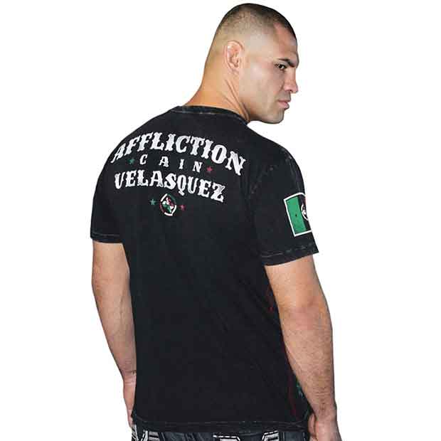 Affliction／アフリクション　Tシャツ　　ケイン・ヴェラスケス REVOLUTIONARY UFC166着用予定モデル（黒）