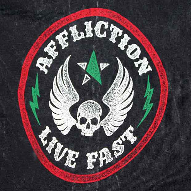 Affliction／アフリクション　Tシャツ　　ケイン・ヴェラスケス REVOLUTIONARY UFC166着用予定モデル（黒）