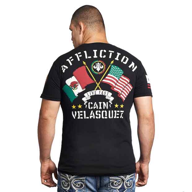 Affliction／アフリクション　Tシャツ　　ケイン・ヴェラスケス ヘリテージ（黒）