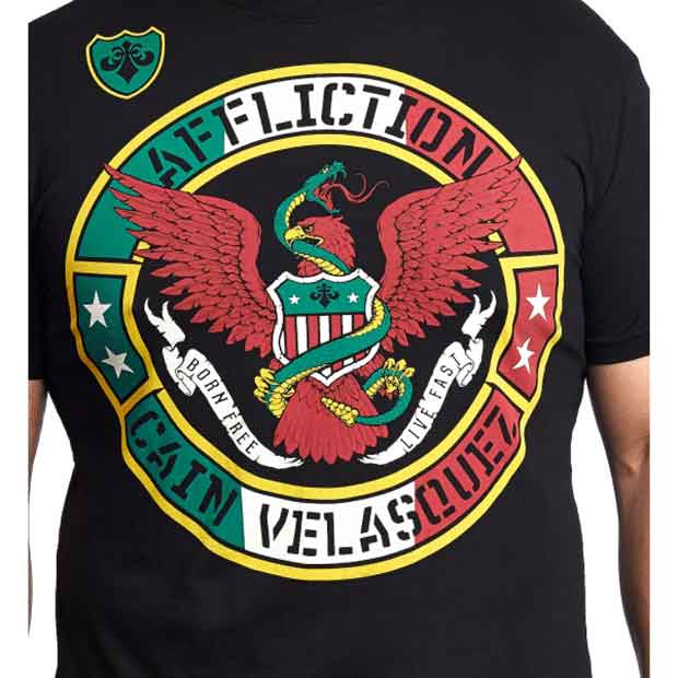 Affliction／アフリクション　Tシャツ　　ケイン・ヴェラスケス ヘリテージ（黒）