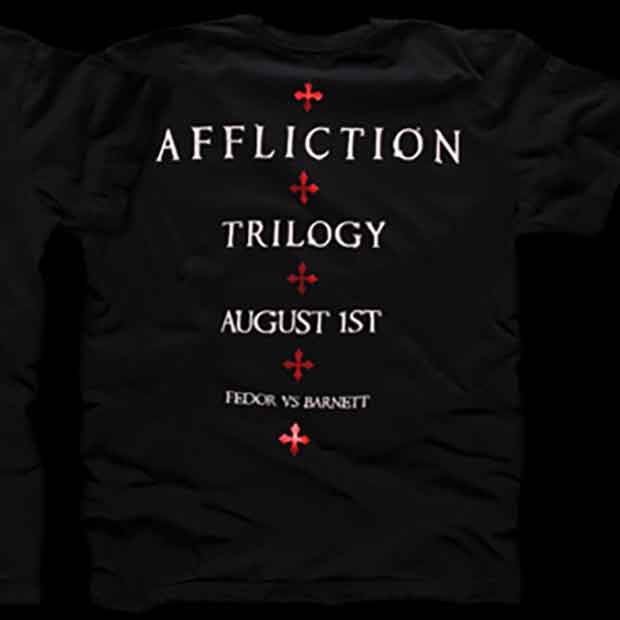 Affliction／アフリクション　Tシャツ　　Affliction Trilogy イベント（黒）