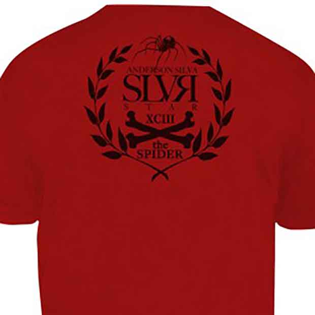 SILVER STAR／シルバースター　Tシャツ　　アンデウソン・シウバ UFC117 着用モデル（赤）