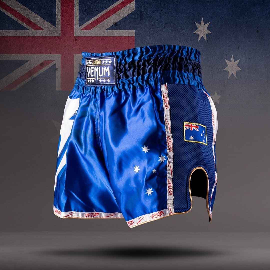 VENUM／ヴェナム　ムエタイショーツ　　MT FLAGS MUAY THAI SHORTS AUSTRALIAN FLAG／MT フラッグス ムエタイショーツ オーストラリアンフラッグ