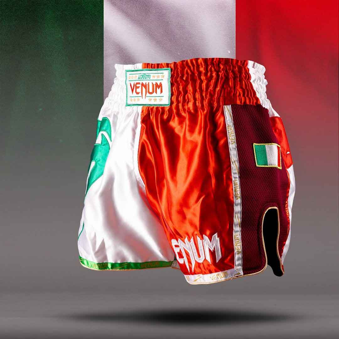VENUM／ヴェナム　ムエタイショーツ　　MT FLAGS MUAY THAI SHORTS ITALIAN FLAG／MT フラッグ ムエタイショーツ イタリアンフラッグ