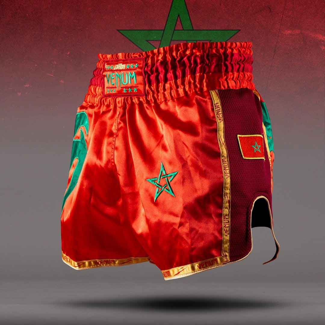 VENUM／ヴェナム　ムエタイショーツ　　MT FLAGS MUAY THAI SHORTS MAROCCO FLAG／MT フラッグス ムエタイショーツ モロッコフラッグ