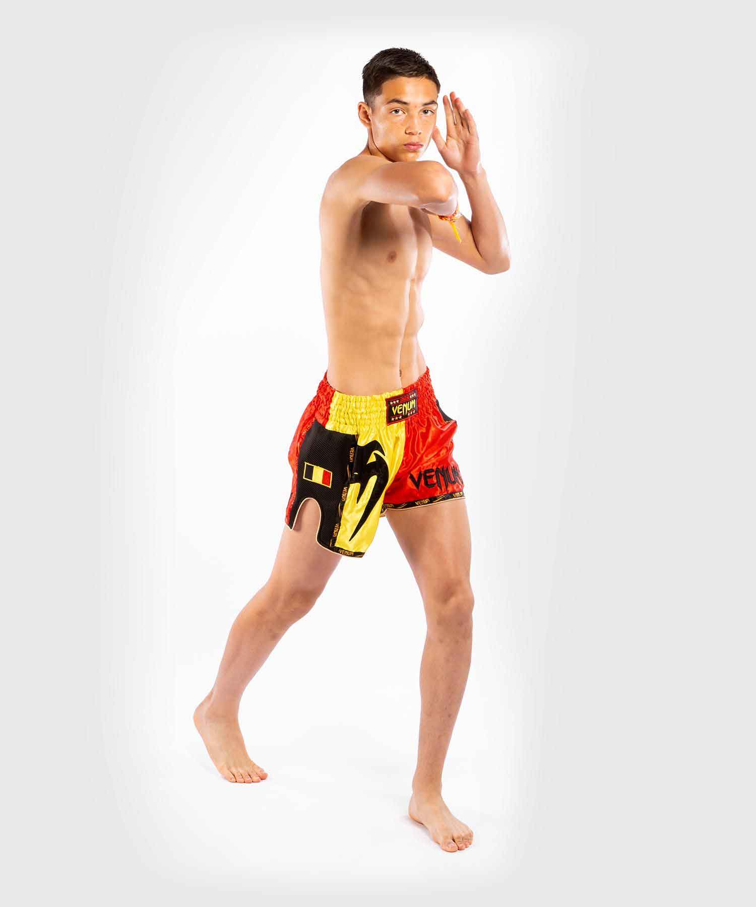 VENUM／ヴェナム　ムエタイショーツ　　MT FLAGS MUAY THAI SHORTS BELGIUM FLAG／MT フラッグス ムエタイショーツ ベルギーフラッグ