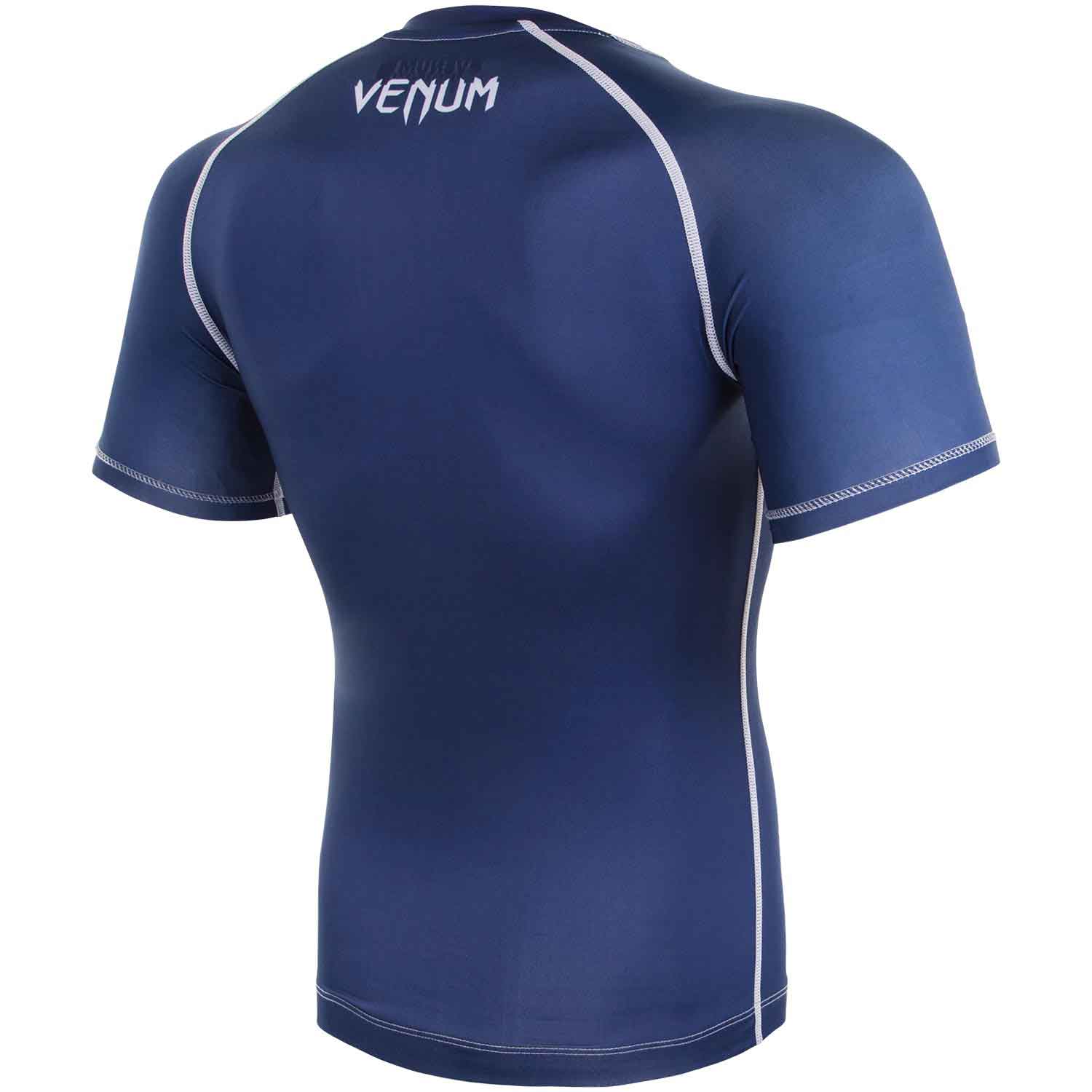 VENUM／ヴェナム　コンプレッションシャツ　　CONTENDER 3.0 COMPRESSION - SHORT／コンテンダー 3.0 コンプレッション ショート（ネイビーブルー／白）