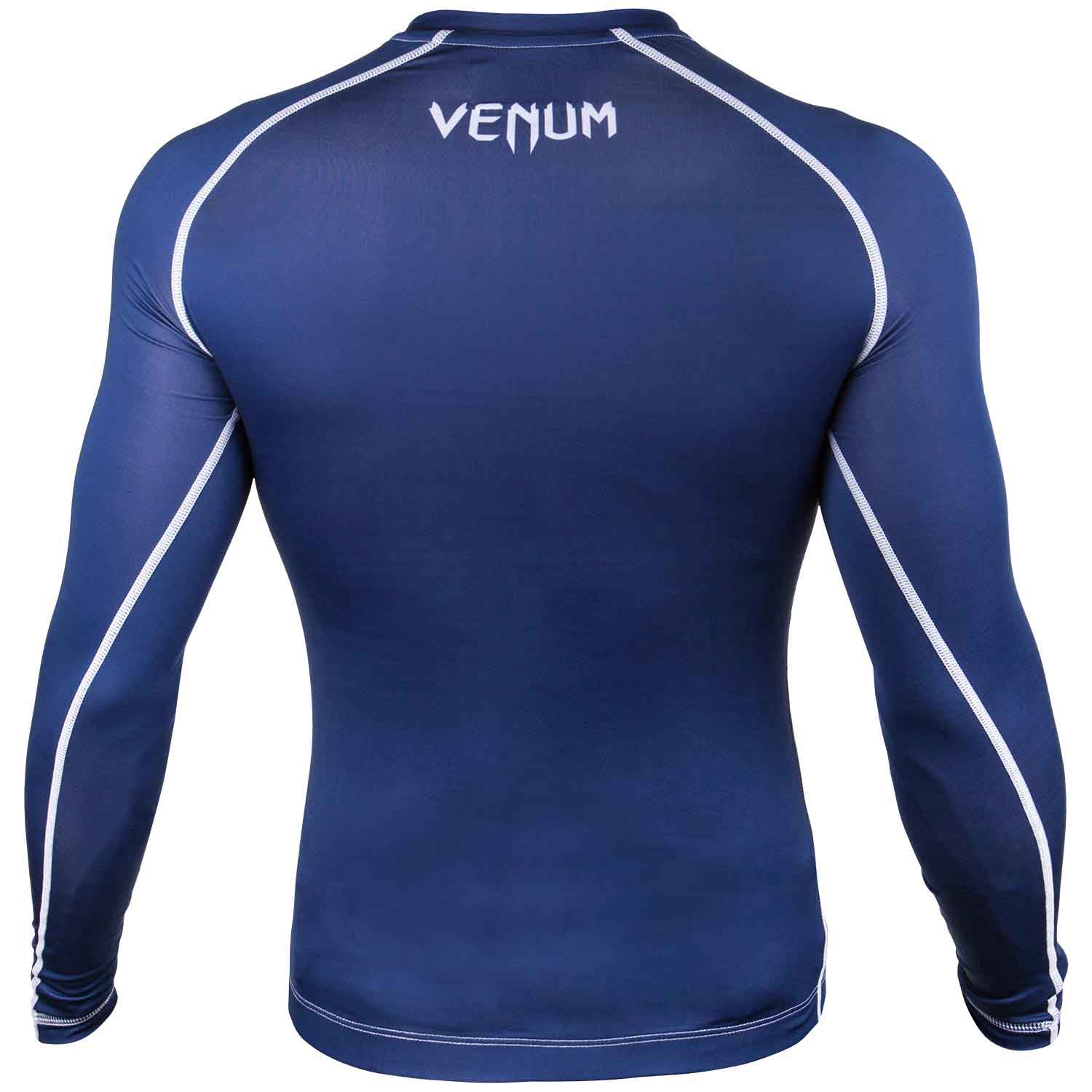 VENUM／ヴェナム　コンプレッションシャツ　　CONTENDER 3.0 COMPRESSION - LONG／コンテンダー 3.0 コンプレッション ロング（ネイビーブルー／白）