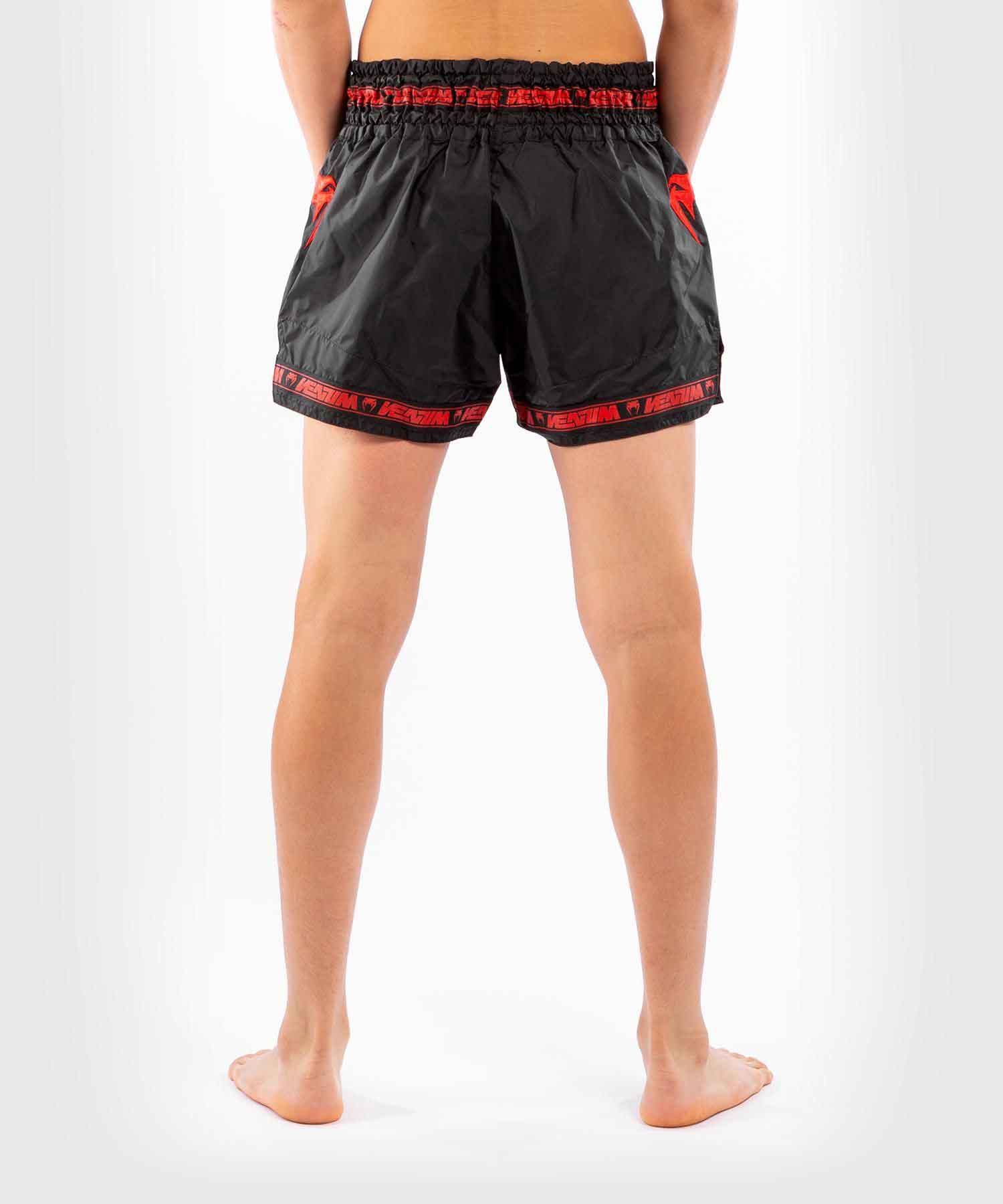 VENUM／ヴェナム　ムエタイショーツ　　PARACHUTE MUAY THAI SHORTS／パラシュート ムエタイショーツ（黒／レッド）