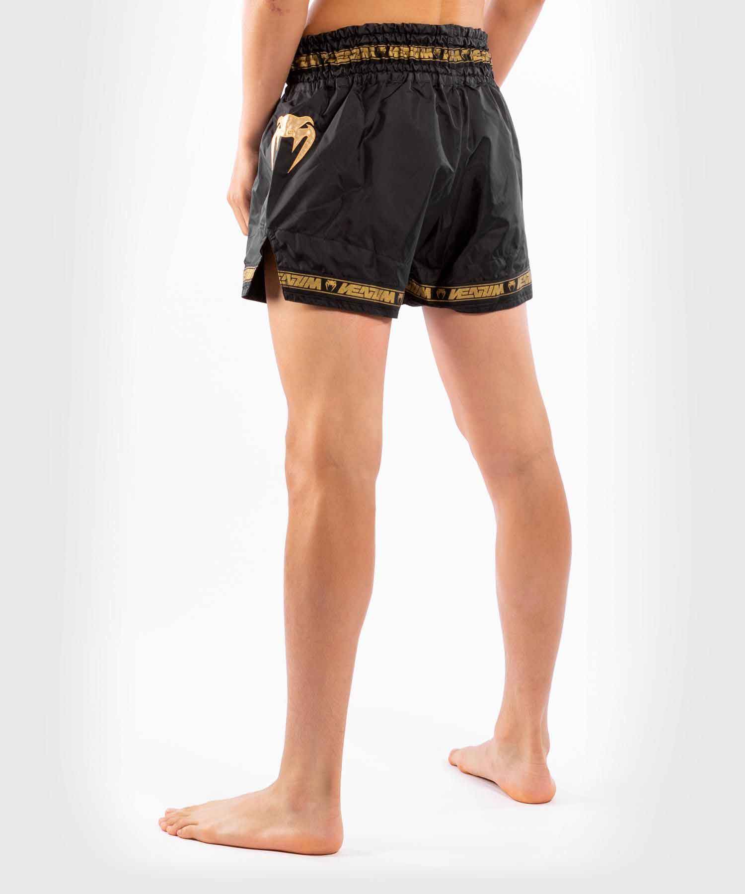 VENUM／ヴェナム　ムエタイショーツ　　PARACHUTE MUAY THAI SHORTS／パラシュート ムエタイショーツ（黒／ゴールド）