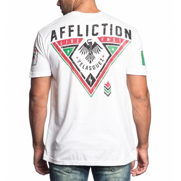 Affliction／アフリクション　Tシャツ　　限定版ケイン・ヴェラスケス フォース（白）