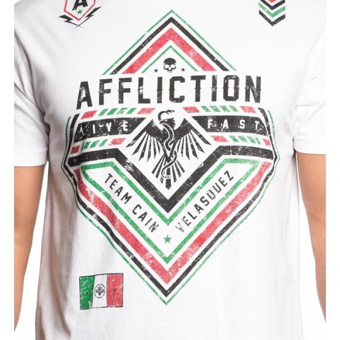 Affliction／アフリクション　Tシャツ　　限定版ケイン・ヴェラスケス フォース（白）