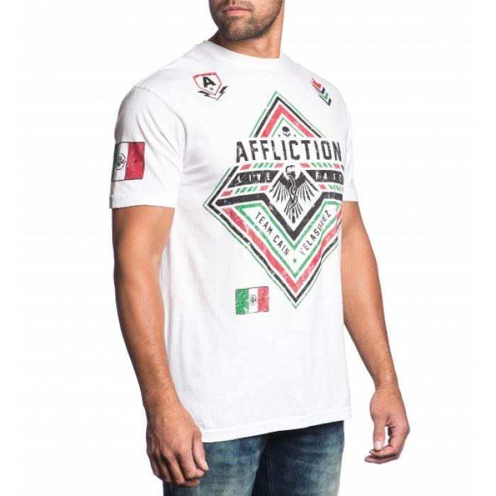 Affliction／アフリクション　Tシャツ　　限定版ケイン・ヴェラスケス フォース（白）