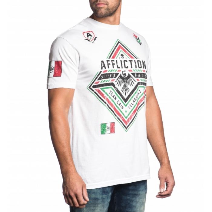 Affliction／アフリクション　Tシャツ　　限定版ケイン・ヴェラスケス フォース（白）