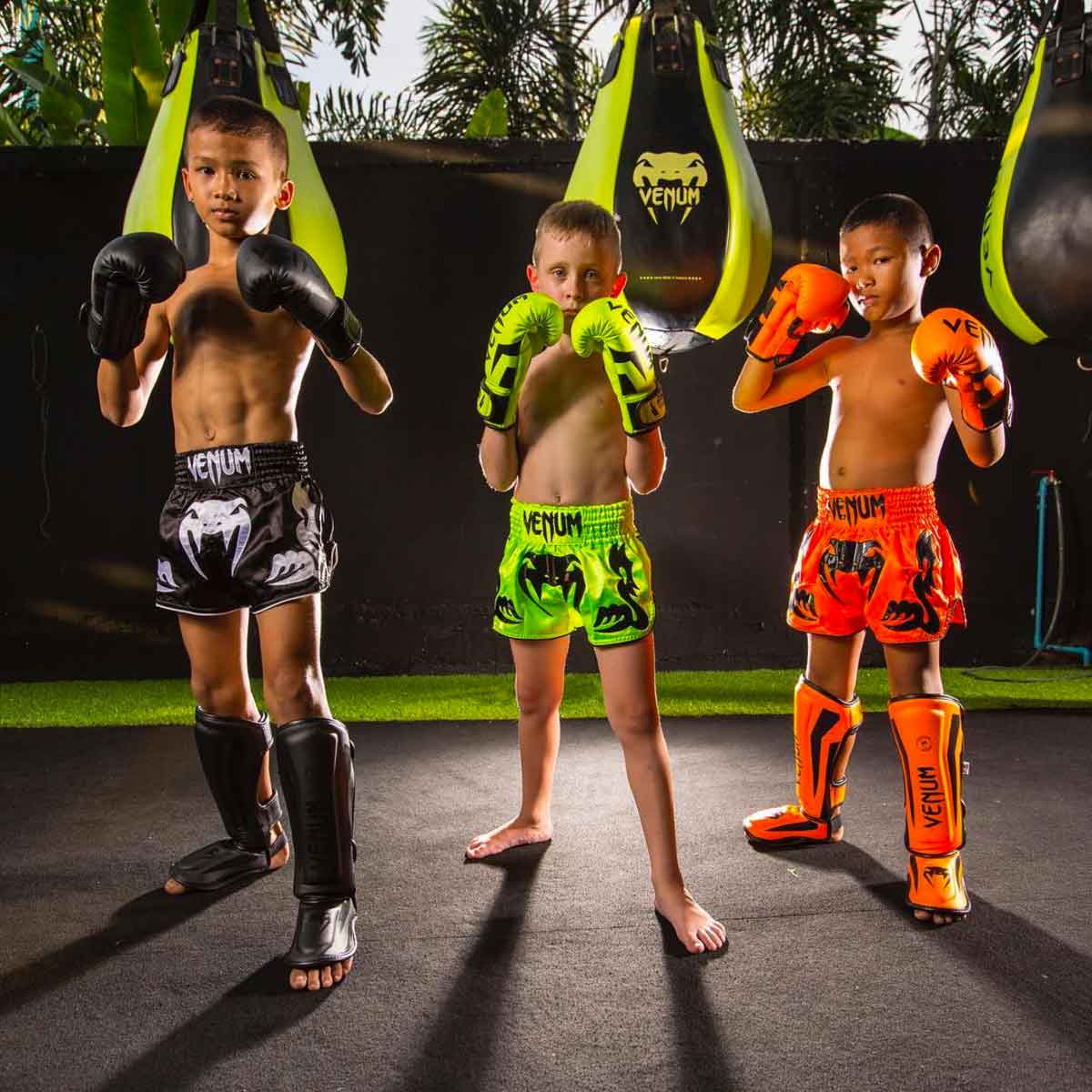 VENUM KIDS／キッズ　グローブ　　ELITE BOXING GLOVES KIDS／エリート ボクシング グローブ キッズ（ネオ・イエロー）