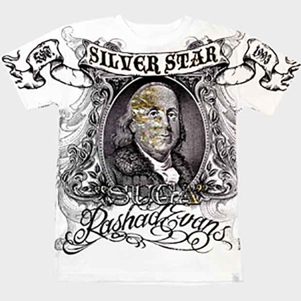 SILVER STAR／シルバースター　Tシャツ　　ラシャド・エヴァンス UFC92入場モデル