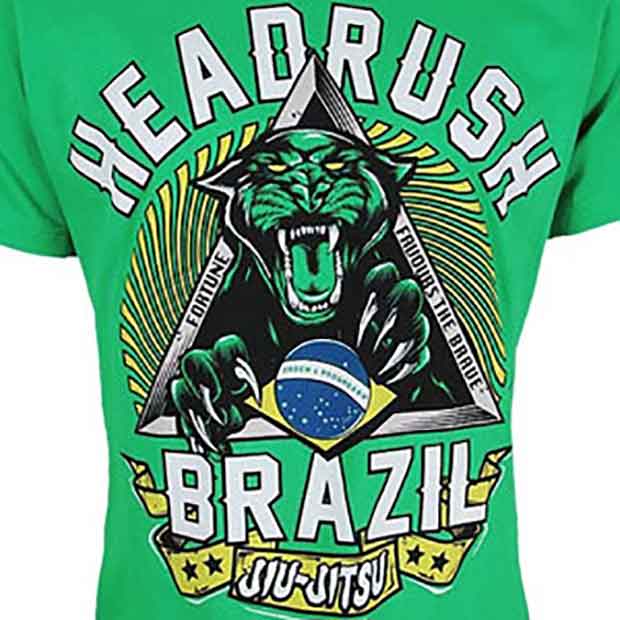 総合格闘技MMAブランド／その他　Tシャツ　　HEADRUSH／ヘッドラッシュ　チーム・ブラジル