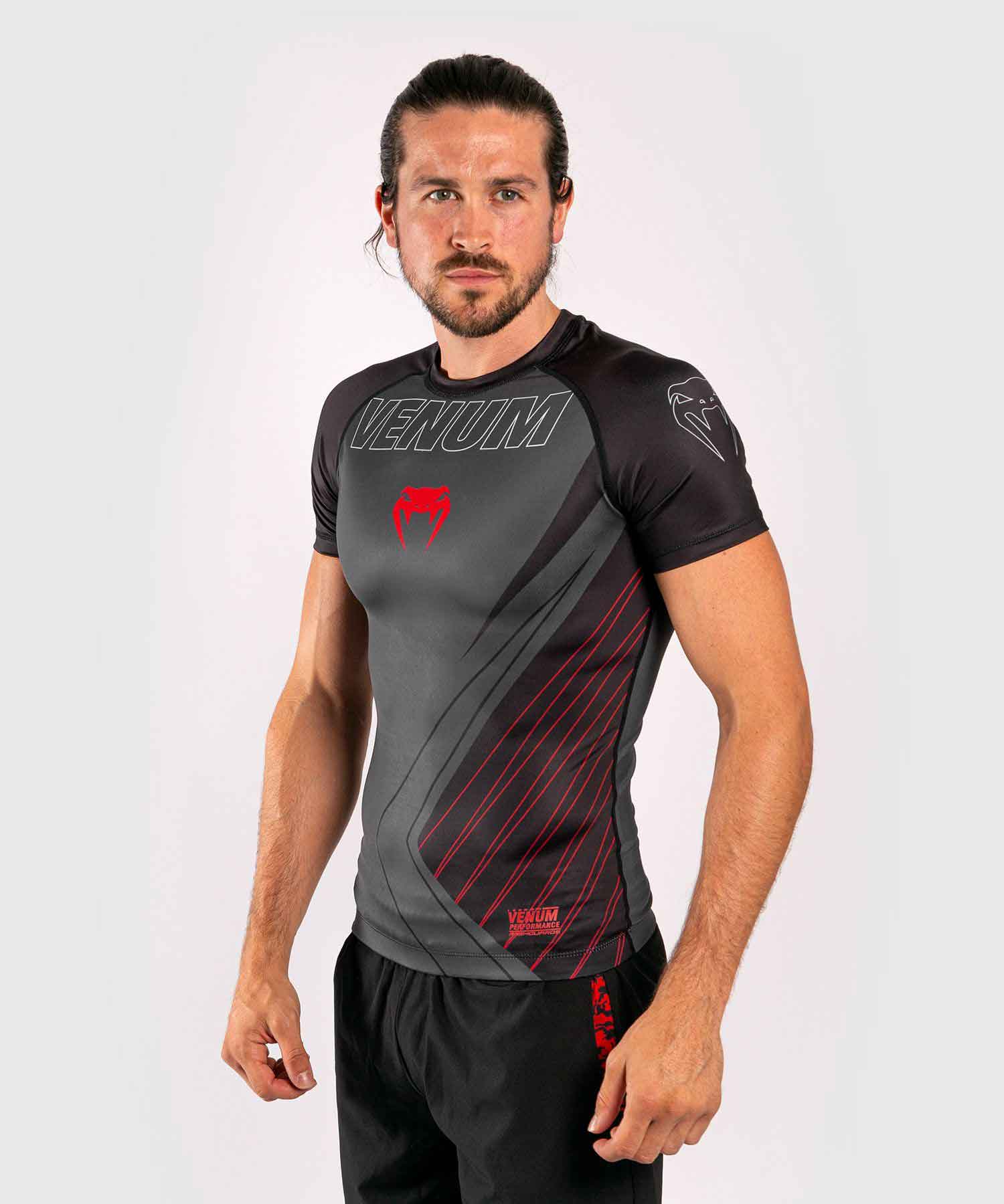 VENUM／ヴェナム　ラッシュガード　　CONTENDER 5.0 RASHGUARD SHORT SLEEVES／コンテンダー 5.0 ラッシュガード ショートスリーブ（グレー）