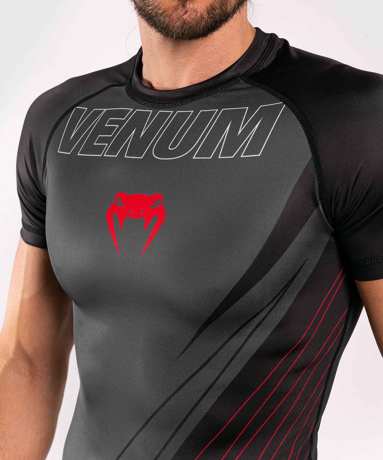 VENUM／ヴェナム　ラッシュガード　　CONTENDER 5.0 RASHGUARD SHORT SLEEVES／コンテンダー 5.0 ラッシュガード ショートスリーブ（グレー）