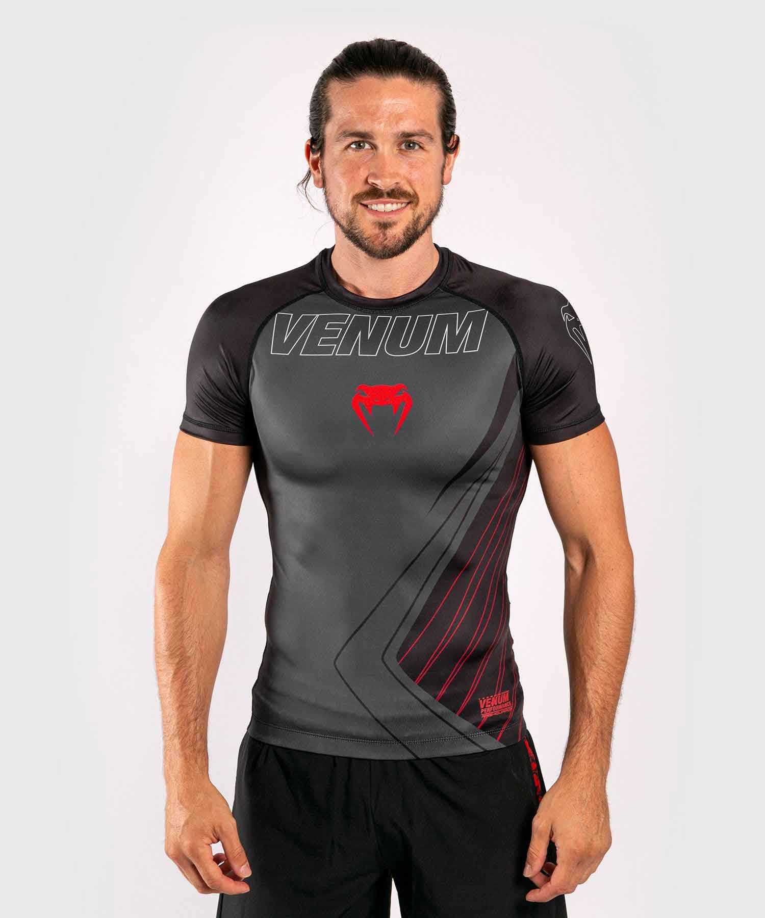 VENUM／ヴェナム　ラッシュガード　　CONTENDER 5.0 RASHGUARD SHORT SLEEVES／コンテンダー 5.0 ラッシュガード ショートスリーブ（グレー）