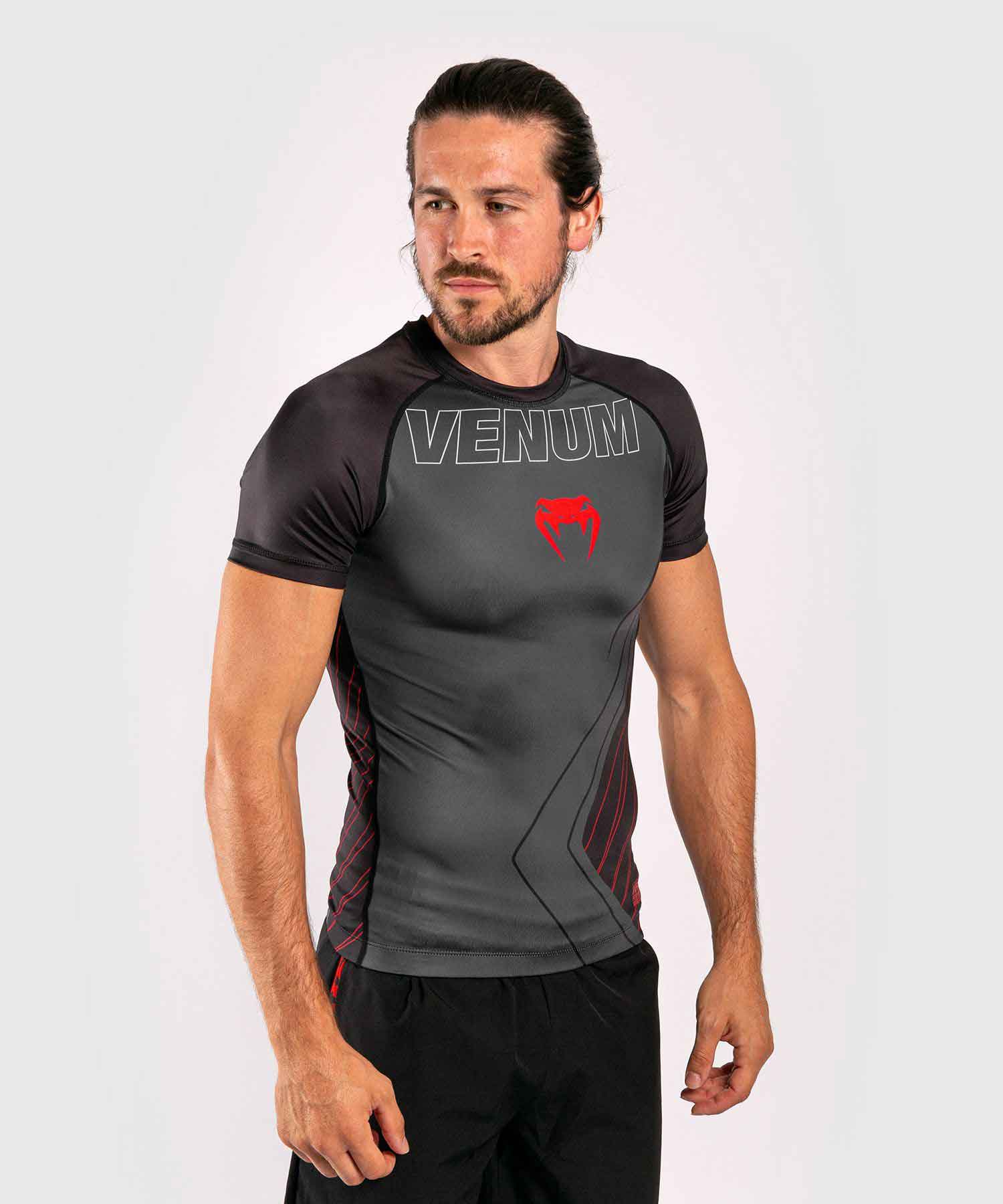 VENUM／ヴェナム　ラッシュガード　　CONTENDER 5.0 RASHGUARD SHORT SLEEVES／コンテンダー 5.0 ラッシュガード ショートスリーブ（グレー）