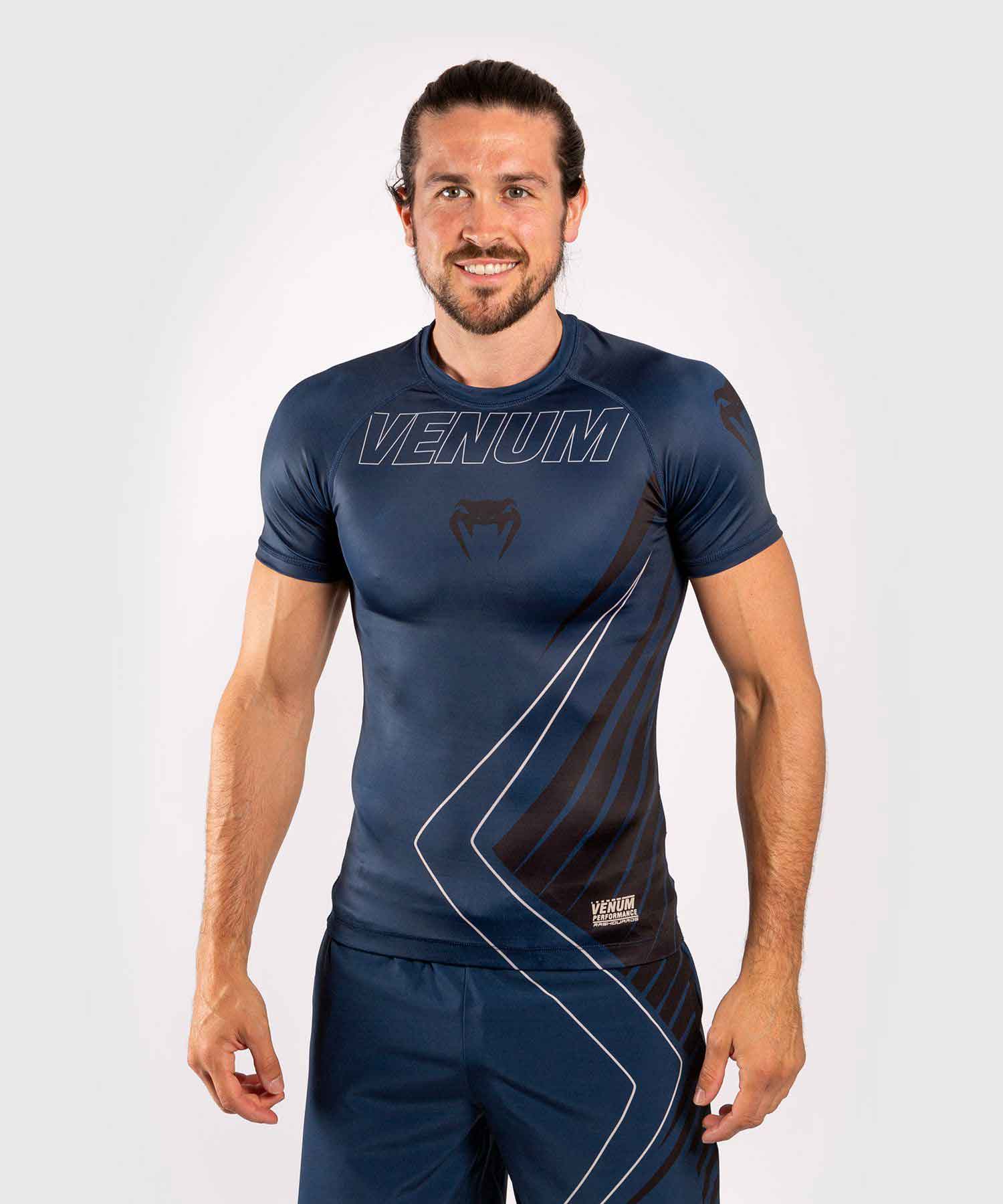 VENUM／ヴェナム　ラッシュガード　　CONTENDER 5.0 RASHGUARD SHORT SLEEVES／コンテンダー 5.0 ラッシュガード ショートスリーブ（ネイビー）