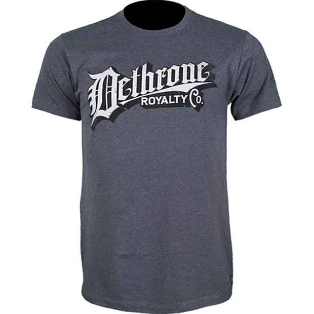 DETHRONE ROYALTY／デスローン・ロイヤルティ　Tシャツ　　ヴィンテージ・マーク（グレー）