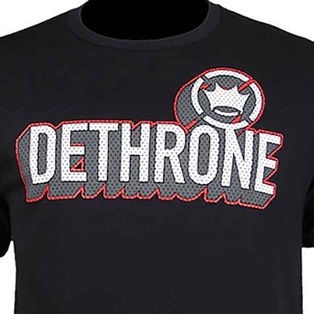 DETHRONE ROYALTY／デスローン・ロイヤルティ　Tシャツ　　Meshed（黒）