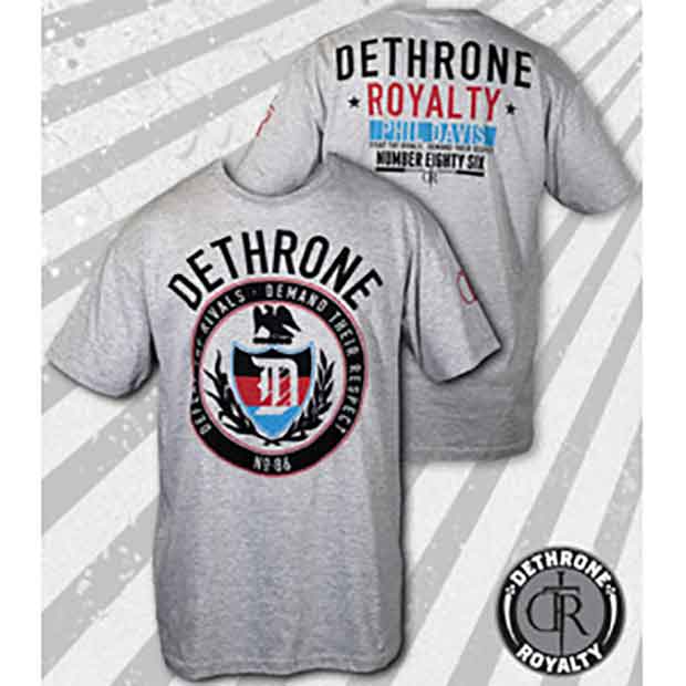 DETHRONE ROYALTY／デスローン・ロイヤルティ　Tシャツ　　フィル・デイヴィス UFC123着用