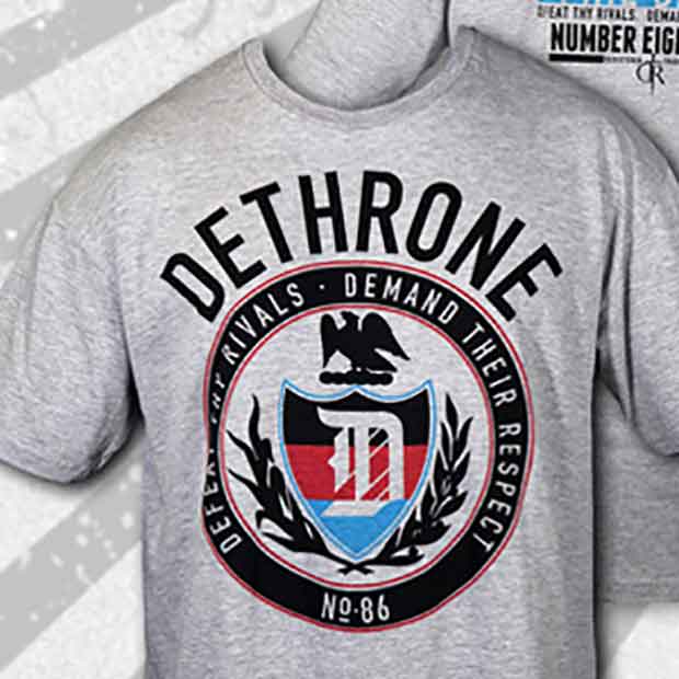 DETHRONE ROYALTY／デスローン・ロイヤルティ　Tシャツ　　フィル・デイヴィス UFC123着用