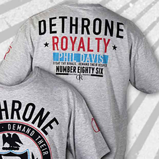 DETHRONE ROYALTY／デスローン・ロイヤルティ　Tシャツ　　フィル・デイヴィス UFC123着用