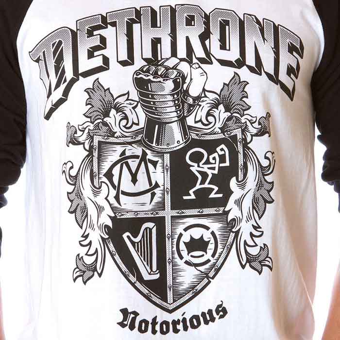 DETHRONE ROYALTY／デスローン・ロイヤルティ　ロングスリーブ　　NOTORIOUS CREST RAGLAN