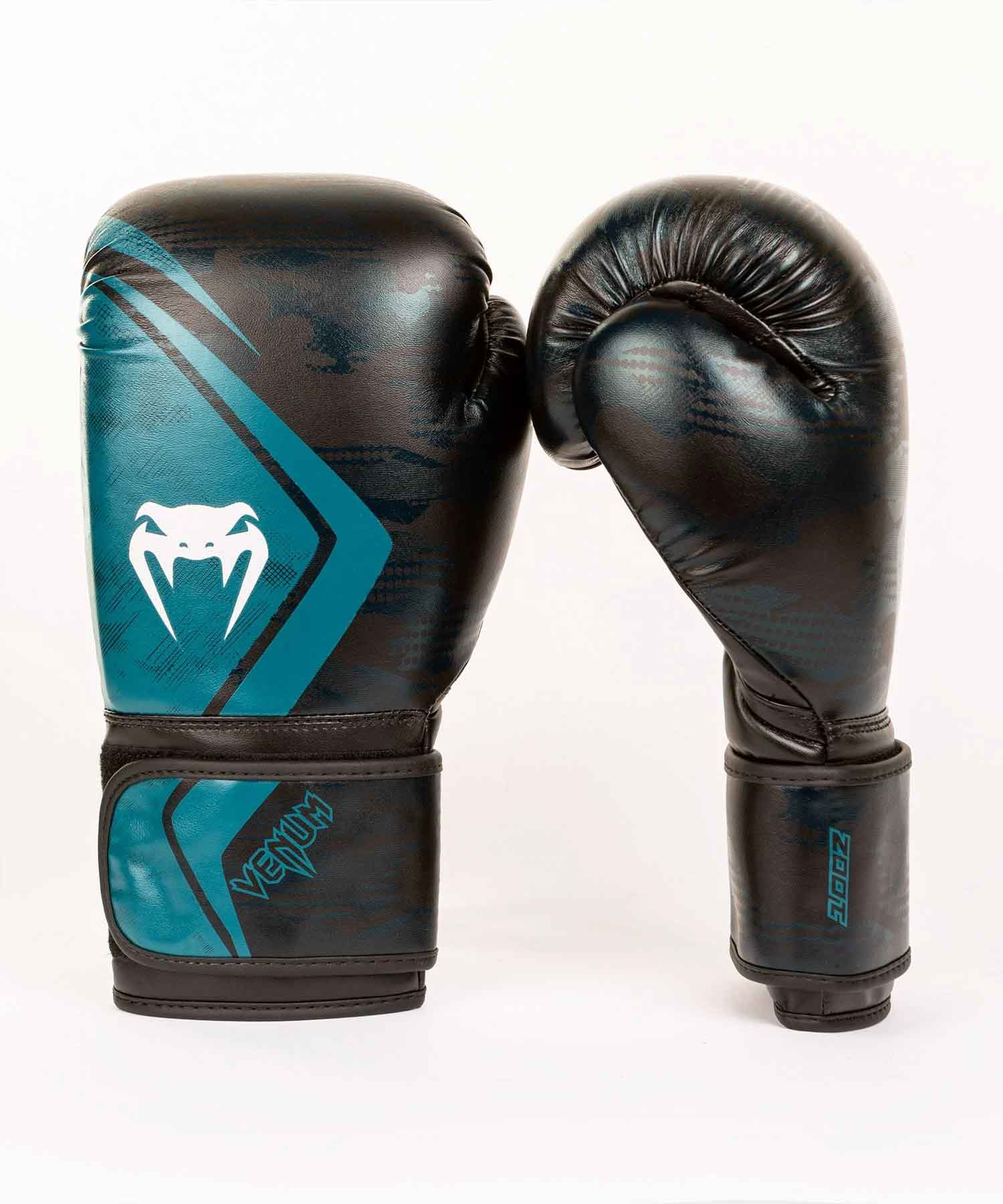 VENUM／ヴェナム　ボクシンググローブ　　DEFENDER CONTENDER 2.0 BOXING GLOVES／ディフェンダー コンテンダー 2.0 ボクシンググローブ（黒／グリーン）