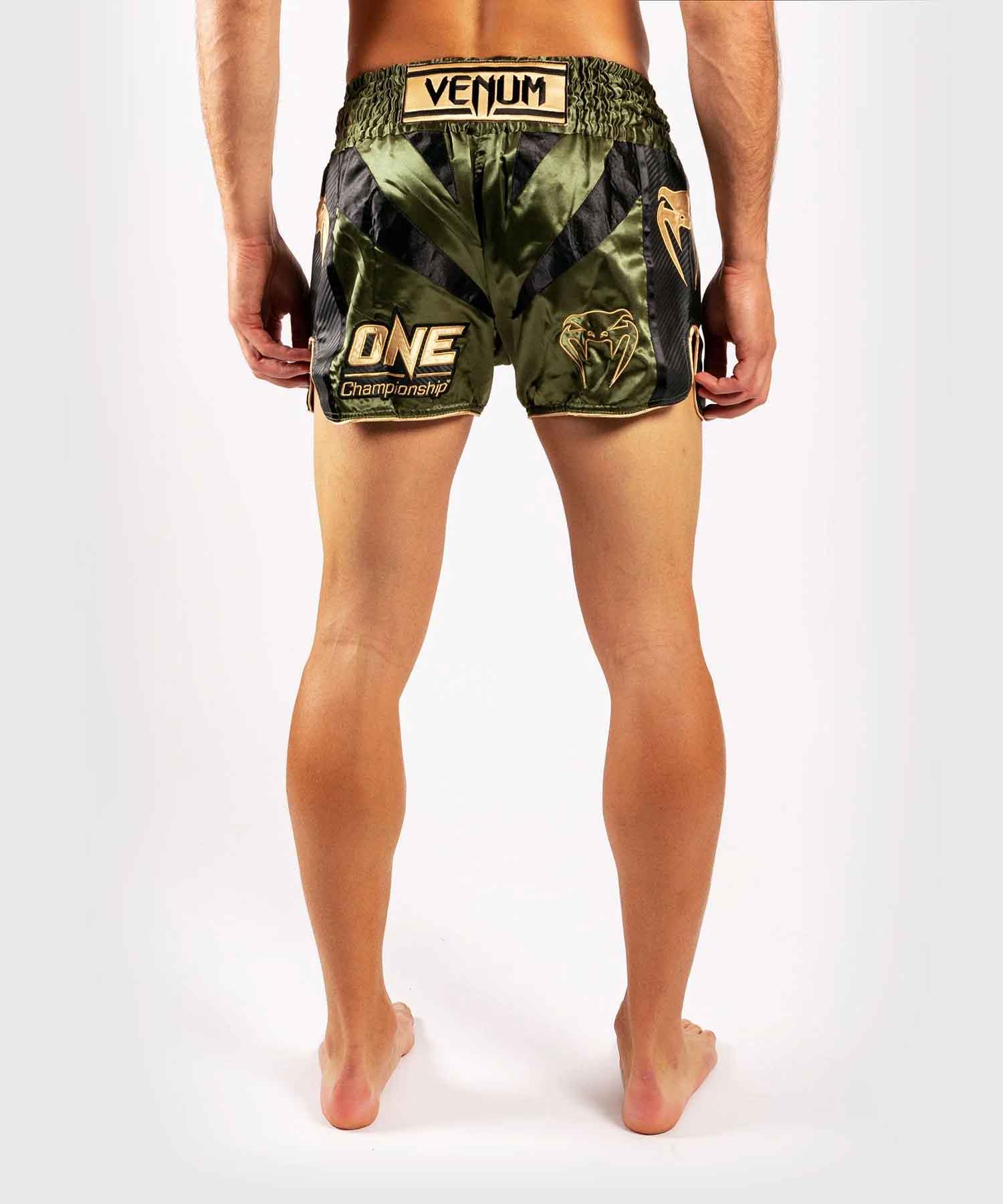 VENUM／ヴェナム　ムエタイショーツ　　VENUM×ONE FC MUAY THAI SHORTS／ヴェナム×ONE FC ムエタイショーツ（カーキ／ゴールド）