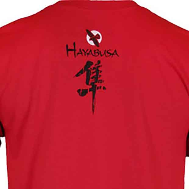 Hayabusa Fightwear／ハヤブサ・ファイトウェア　Tシャツ　　SPIRIT OF THE FIGHTER／スピリット オブ ザ ファイター（赤）