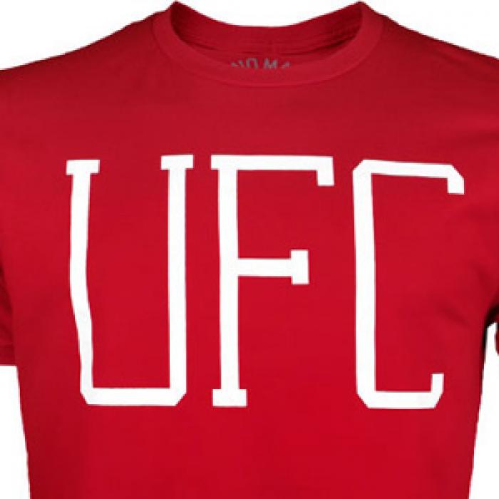 総合格闘技MMAブランド／その他　Tシャツ　　No Mas／ノーマス　UFCモノグラム（赤）