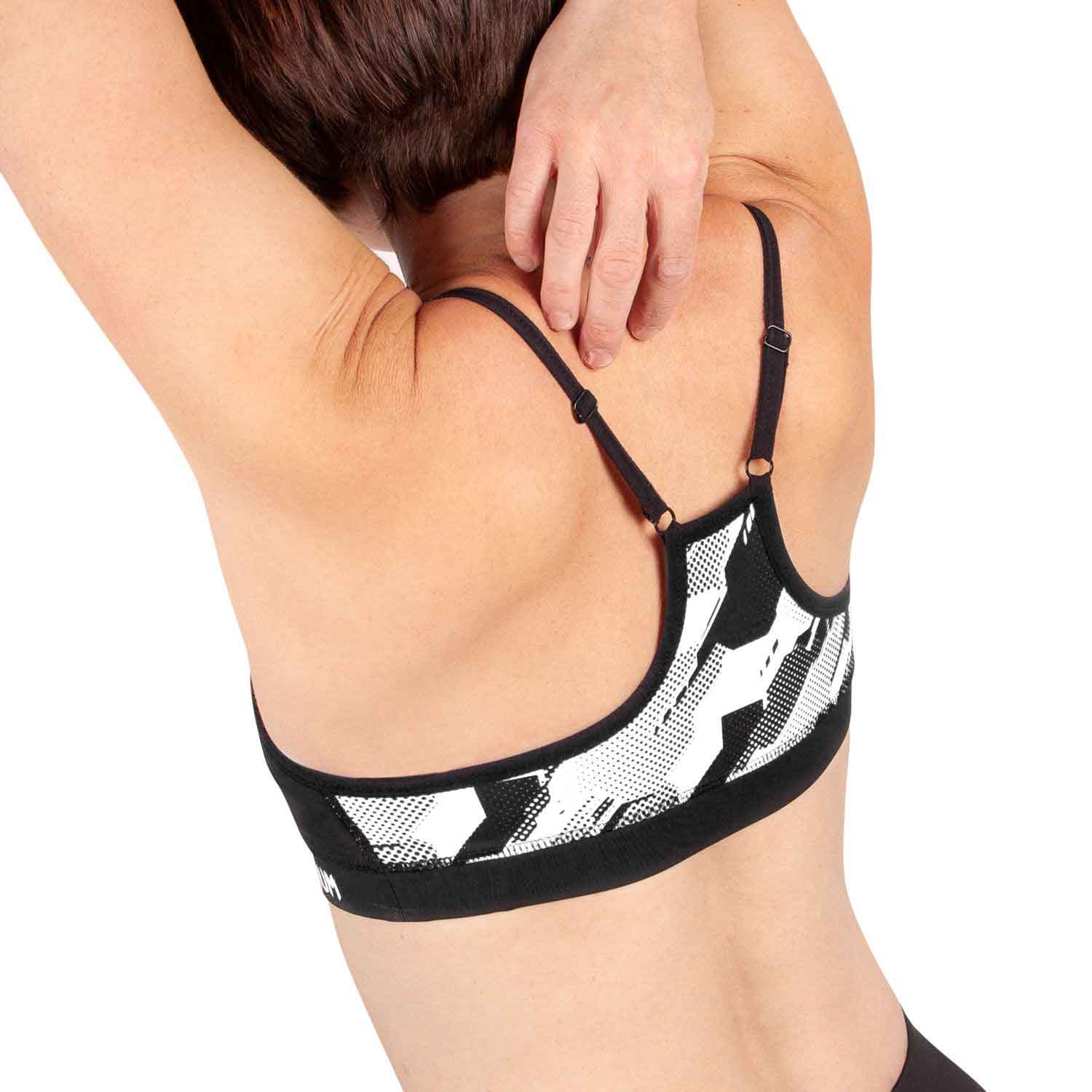 VENUM WOMEN／レディース　スポーツブラ　　TECMO SPORT BRA／テクモ スポーツブラ（黒／白）