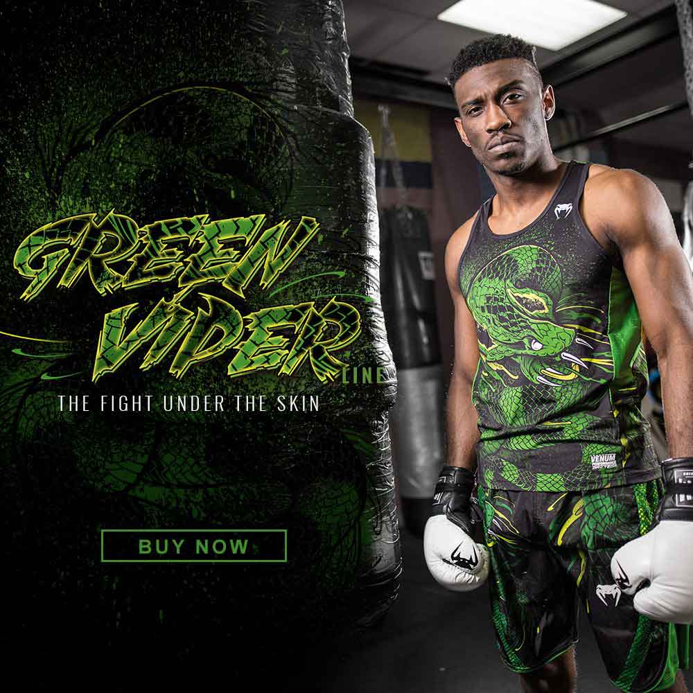 VENUM／ヴェナム　ボクシングショーツ　　GREEN VIPER BOXING SHORTS／グリーン・ヴァイパー ボクシングショーツ