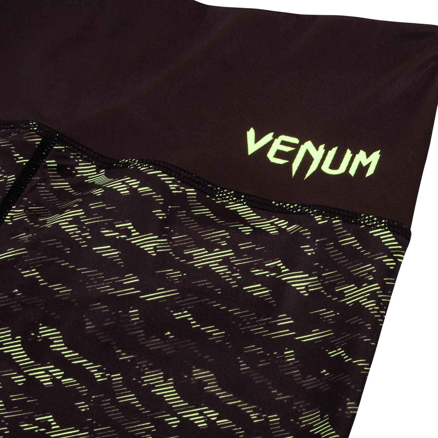 VENUM WOMEN／レディース　パンツ　　CAMOLINE LEGGINGS／カモライン レギンス（黒／ネオイエロー）