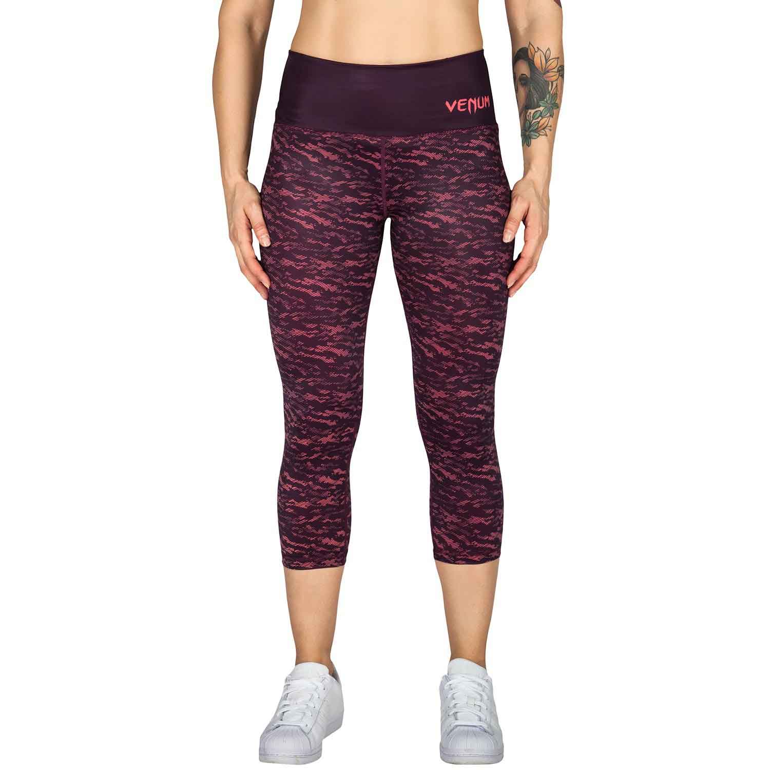 VENUM WOMEN／レディース　パンツ　　CAMOLINE LEGGINGS CROPS／カモライン クロップドレギンス（コーラルレッド）