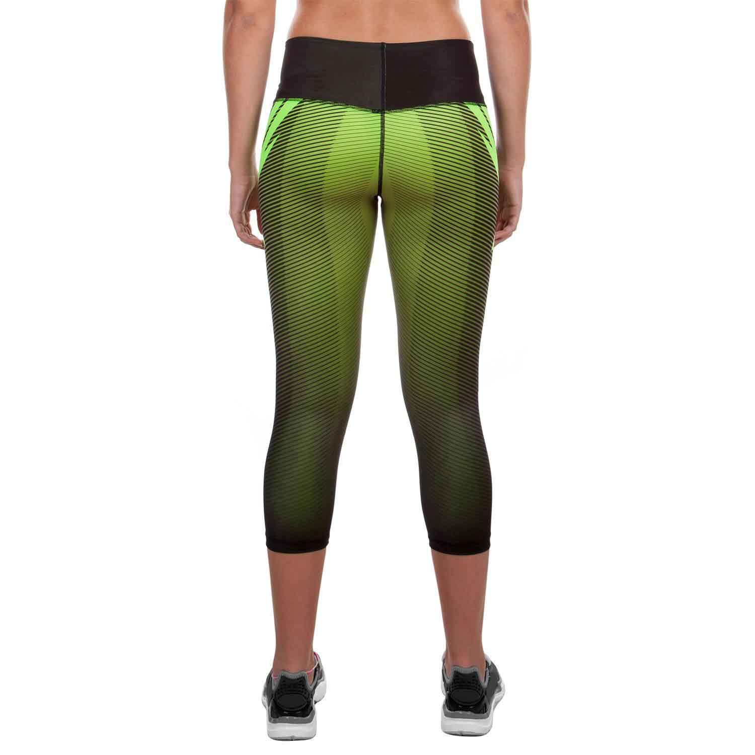 VENUM WOMEN／レディース　レギンス　　RAZOR LEGGINGS／レイザー レギンス（黒／ネオイエロー）