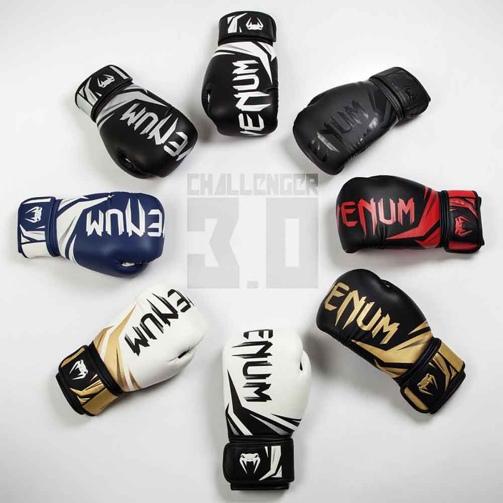 VENUM／ヴェナム　ボクシンググローブ　　CHALLENGER 3.0 BOXING GLOVES／チャレンジャー 3.0 ボクシンググローブ（黒／ゴールド）