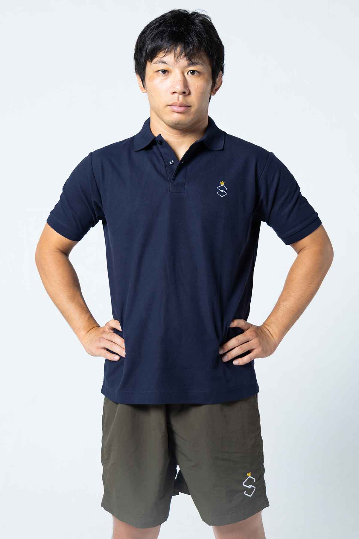 YUTAKA SAITO S-CAGE POLO／斎藤裕 Sケージ ポロシャツ（ネイビー）