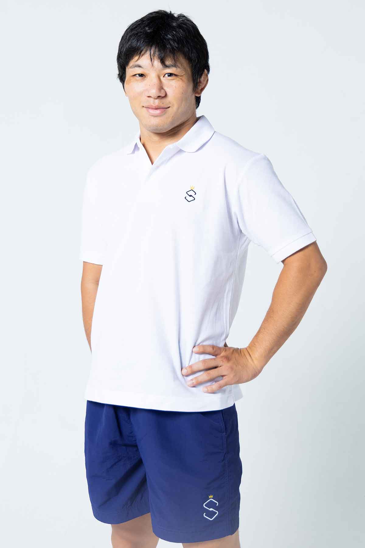 YUTAKA SAITO S-CAGE POLO／斎藤裕 Sケージ ポロシャツ（白）